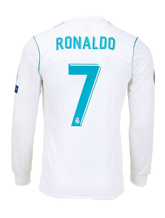 Cristiano Ronaldo Real Madrid 2018 Langarm Heimtrikot – Champions League Finale